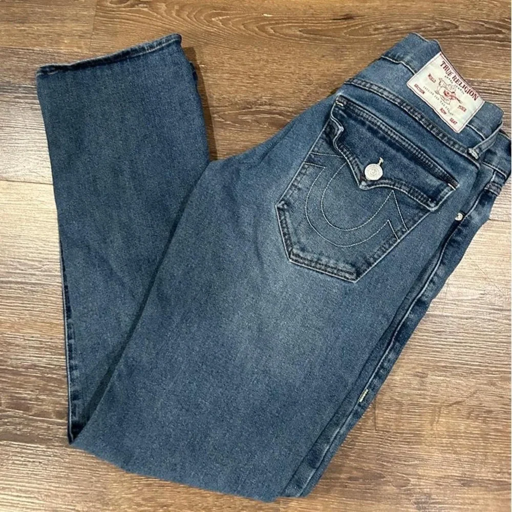 True Religion Ricky Relaxed Straight blue jeans 30x3